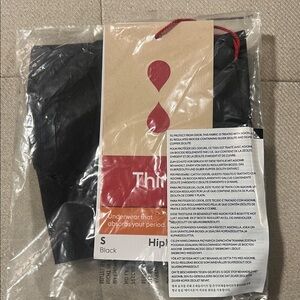 Thinx Black Hiphugger underwear